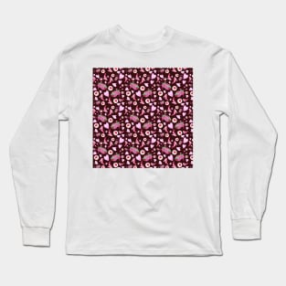 Classic Valentine Watercolor Pattern Long Sleeve T-Shirt